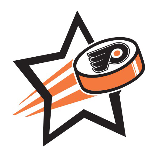 Philadelphia Flyers Hockey Goal Star logo iron on paper